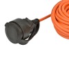 Удлинитель 1х10м без заземл. 6А IP44 UG/UCK-1N/2х0.75/10M/O Orange ПВС 2х0.75 оранж. (бухта) Uniel U
