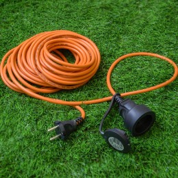 Удлинитель 1х10м без заземл. 6А IP44 UG/UCK-1N/2х0.75/10M/O Orange ПВС 2х0.75 оранж. (бухта) Uniel U