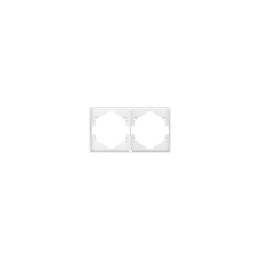 Рамка 2-м ROUND MIELE перламутр Kranz KR-78-0752-1