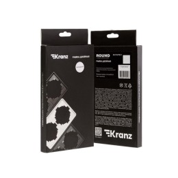 Рамка 2-м ROUND MIELE перламутр Kranz KR-78-0752-1