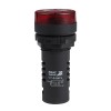 Зуммер с непрерывным сигналом OptiSignal Compact D22 С7-B-B4CL красн. с подсветкой 24В AC/DC КЭАЗ 36