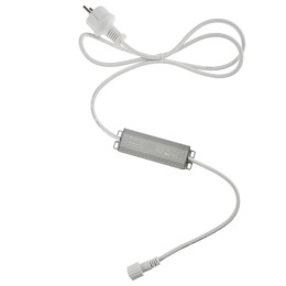 Трансформатор 230В - 24В 40Вт алюм. корпус провод бел. каучук Neon-Night 531-311