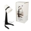 Светильник ULO-K22 D/E14/A BLACK/WHITE настольный 40Вт E14 механич. выкл. черн. с бел. Uniel UL-0000