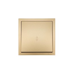 Выключатель проходной 1-кл. СП ZIMA IP20 10А безвинт. зажим зол. LEZARD 704-3688-105QC