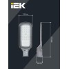 Светильник светодиодный ДКУ 1012-30Ш 5000К IP65 уличный консольный сер. IEK LDKU1-1012-030-5000-K03