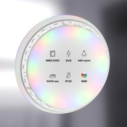 Лента светодиодная 24В 5050 14.4Вт/м RGB IP20 (уп.5м) Maytoni 10174