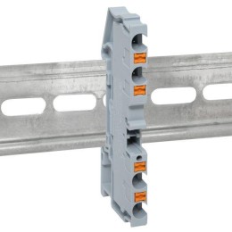 Колодка клеммная пружинная 4 Push-in 4 вывода сер. EKF PIT-4-4