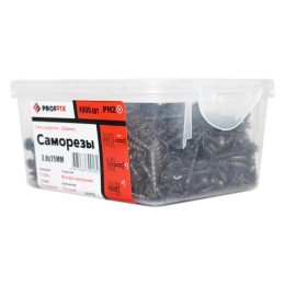 Саморез усиленный гипсокартон-дерево 3.8х25 (TWN) (контейнер) (уп.900шт) Tech-Krep PRO/Zitar 146423