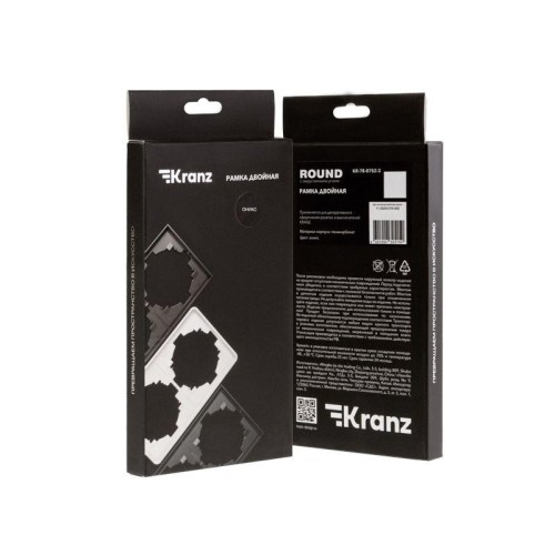 Рамка 2-м ROUND MIELE оникс Kranz KR-78-0752-3