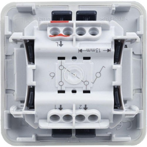 Переключатель проходной 1-кл. 1п СП Plexo 10А IP55 10AX механизм сер. Leg 069511