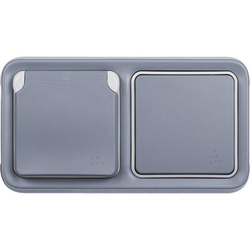Переключатель проходной 1-кл. 1п СП Plexo 10А IP55 10AX механизм сер. Leg 069511