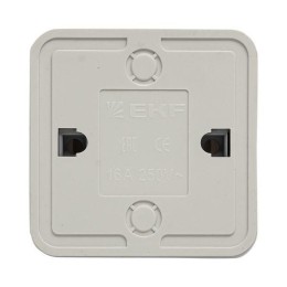 Выключатель 2-кл. ОП Рим 10А IP20 с индикатором бел. EKF ENV10-123-10