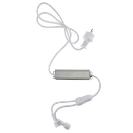 Трансформатор 230В - 24В 60Вт алюм. корпус провод бел. каучук Neon-Night 531-312