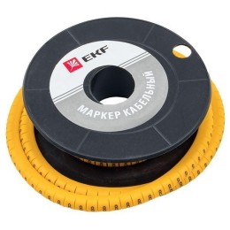 Маркер каб. 6.0кв.мм "8" (ЕС-3) (уп.350шт) EKF plc-KM-6-8