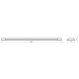 Светильник светодиодный LWL-5028-01 20Вт 4500К 220В NEW бел. Ultraflash 14107