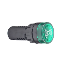 Зуммер с пульсирующим сигналом OptiSignal Compact D22 С7-B-B3FL зел. с подсветкой 24В AC/DC КЭАЗ 362