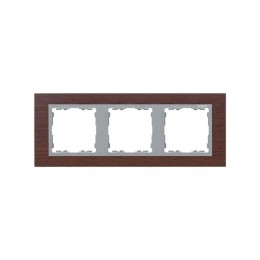 Рамка 3-м Simon82 венге/алюм. дерево Simon 82937-65