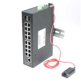 Коммутатор промышленный управляемый (L2+) Hi PoE SW-81602/ILS(Port 90Вт 600Вт) Gigabit Ethernet на 1