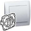 Переключатель проходной 2-кл. СП Galea Life 10А IP21 250В с 2 зел. подсветкой PRO21 0.5мА механизм с