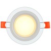Светильник светодиодный ДВО 1620 6Вт 3000К IP20 встраив. со стекл. круг IEK LDVO0-1620-06-3000-K01