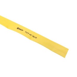 Трубка термоусадочная ТУТ нг 16/8 желт. (уп.100м) EKF tut-16-y