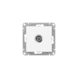 Розетка телевизионная проходная TV СП Эпика механизм бел. EKF UP1-SOW-TV-2