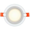 Светильник светодиодный ДВО 1620 6Вт 4000К IP20 встраив. со стекл. круг IEK LDVO0-1620-06-4000-K01