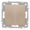 Переключатель 2-кл. СП Accent 6-107-04 10А IP20 250В AL/CU шампань Intro Б0063562