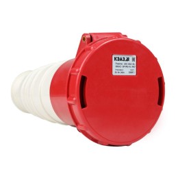 Розетка кабельная 235 63А 380AC 3P+PE+N 6ч IP67 КЭАЗ 222764