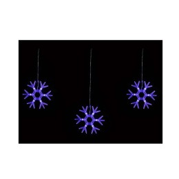 Гирлянда светодиодная "Снежинки-1" ULD-E1503-036/DTA BLUE IP20 SNOWFLAKES-1 1.5х3м 6 подвесов 36LED
