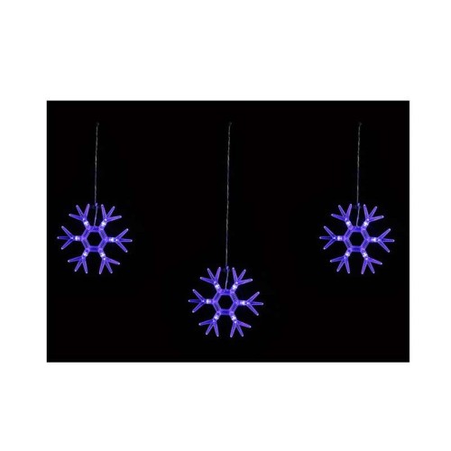Гирлянда светодиодная "Снежинки-1" ULD-E1503-036/DTA BLUE IP20 SNOWFLAKES-1 1.5х3м 6 подвесов 36LED