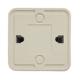 Переключатель проходной 1-кл. ОП Рим 10А IP20 бел. EKF ENV10-025-10