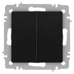 Переключатель 2-кл. СП Accent 6-107-05 10А IP20 250В AL/CU антрацит Intro Б0063564