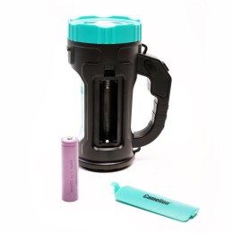 Фонарь аккумуляторный LED51527 3Вт 1LED+COB 4 режима Type C 3хLR03 пластик. черн./зел. Camelion 1513