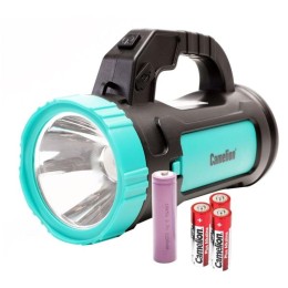 Фонарь аккумуляторный LED51527 3Вт 1LED+COB 4 режима Type C 3хLR03 пластик. черн./зел. Camelion 1513