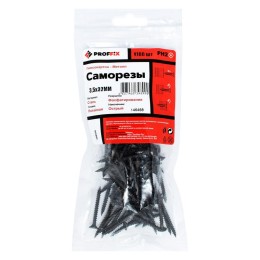 Саморез усиленный гипсокартон-металл 3.5х32 (TWN) (пакет) (уп.100шт) Tech-Krep PRO/Zitar 146468