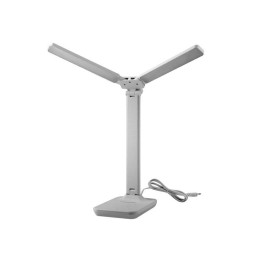Светильник светодиодный настольный UF-819 C01 12Вт 6000К 3 ур. яркости 2 плафона кожа бел. Ultraflas