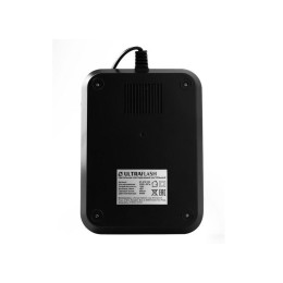 Светильник светодиодный настольный UF-819 C02 12Вт 6000К 3ур. яркости 2 плафона кожа черн. Ultraflas