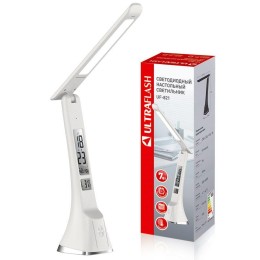 Светильник светодиодный настольный UF-821 C01 7Вт дисплей смена цвет. темп кожа бел. Ultraflash 1517