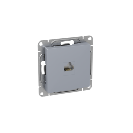 Розетка телефонная 1-м СП Эпика RJ11 механизм алюм. EKF UP1-SOA-RJ11