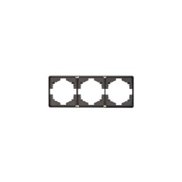 Рамка 3-м ROUND MIELE титан Kranz KR-78-0753-2