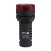Зуммер с пульсирующим сигналом OptiSignal Compact D22 С7-B-M4FL красн. с подсветкой 230В AC/DC КЭАЗ