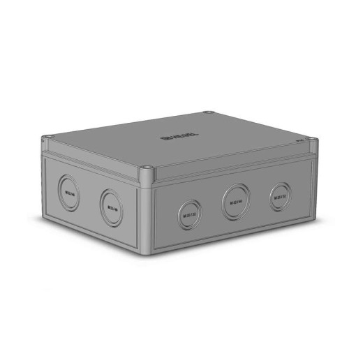 Коробка АБС низкая крышка. пуст. сер. HEGEL КР2803-410