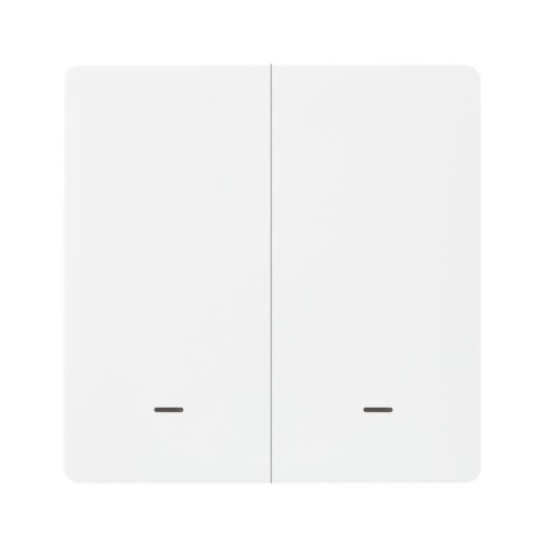 Выключатель настенный zigbee 2 клавиши (без нейтрали) SWZBNN02W HOMMYN НС-1587119