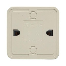 Переключатель проходной 1-кл. ОП Рим 10А IP20 с индикатором бел. EKF ENV10-125-10