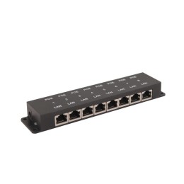 Инжектор PoE пассивный Midspan-8/P Fast Ethernet на 8 портов OSNOVO 11229