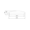 Светильник светодиодный LBS-8424 24Вт 4500К spring настенно-потолочный Ultraflash 15154