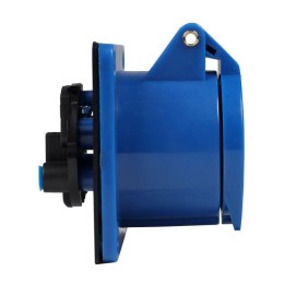 Розетка фланцевая 313 16А 220AC 2P+PE 6ч IP44 КЭАЗ 229455