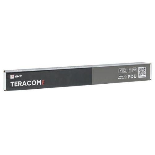 Блок PDU TERACOM PRO 19дюйм 1U 10А 250В 7-м Schuko с выкл. без шнура питания вх. разъем C14 алюм. че