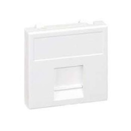 Адаптер на 1 RJ45 коннектор защ. шторки бел. SimonConnect K76-9